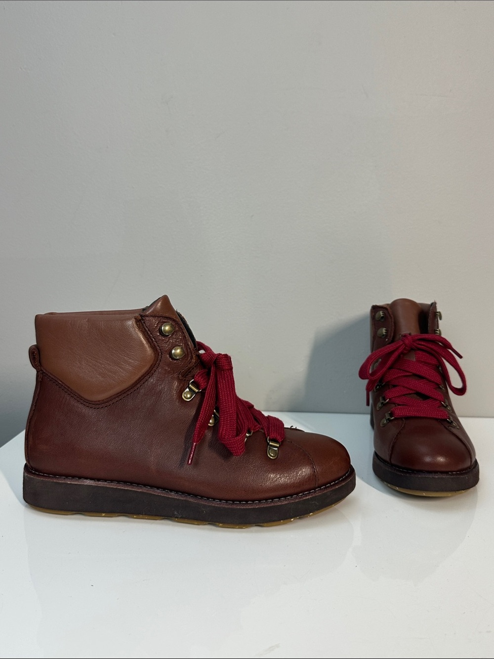 Bionica Natick Lace-Up Hiking Boots in Brown Size 8 Outdoor Gorpcore Utility